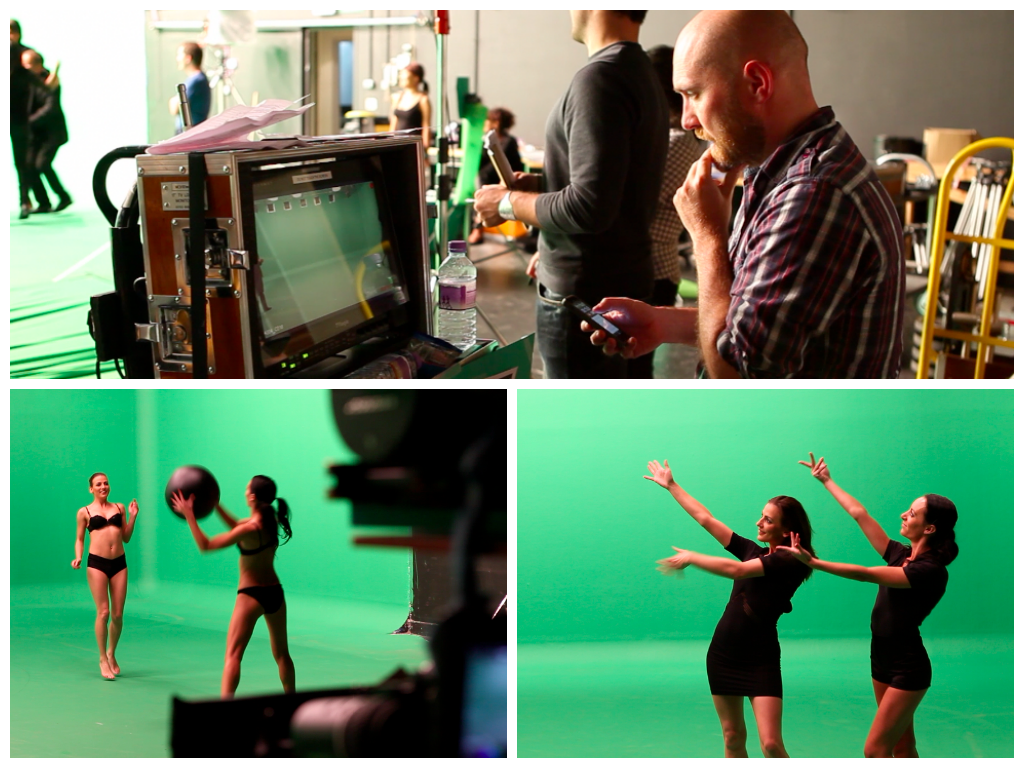 Behind the scenes on the FremantleMedia green screen shoot by Telly Juice Video Production London